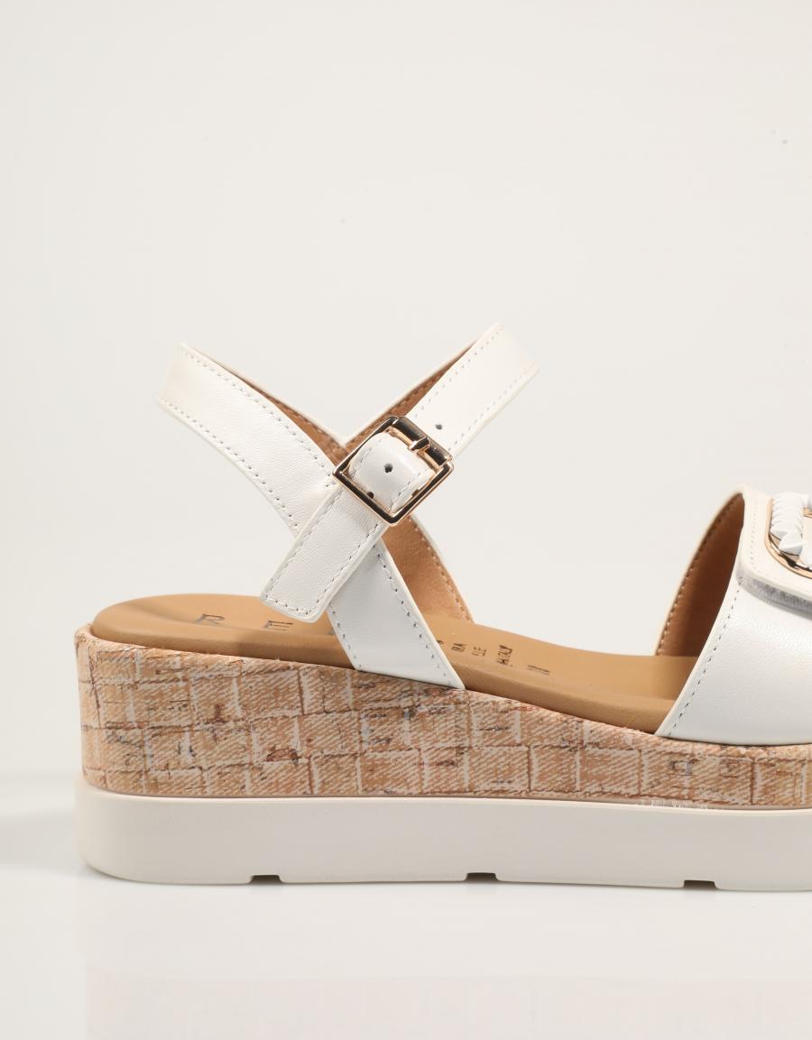 SANDALIAS LA REPO SANDALIA BIANCO en color Blanco