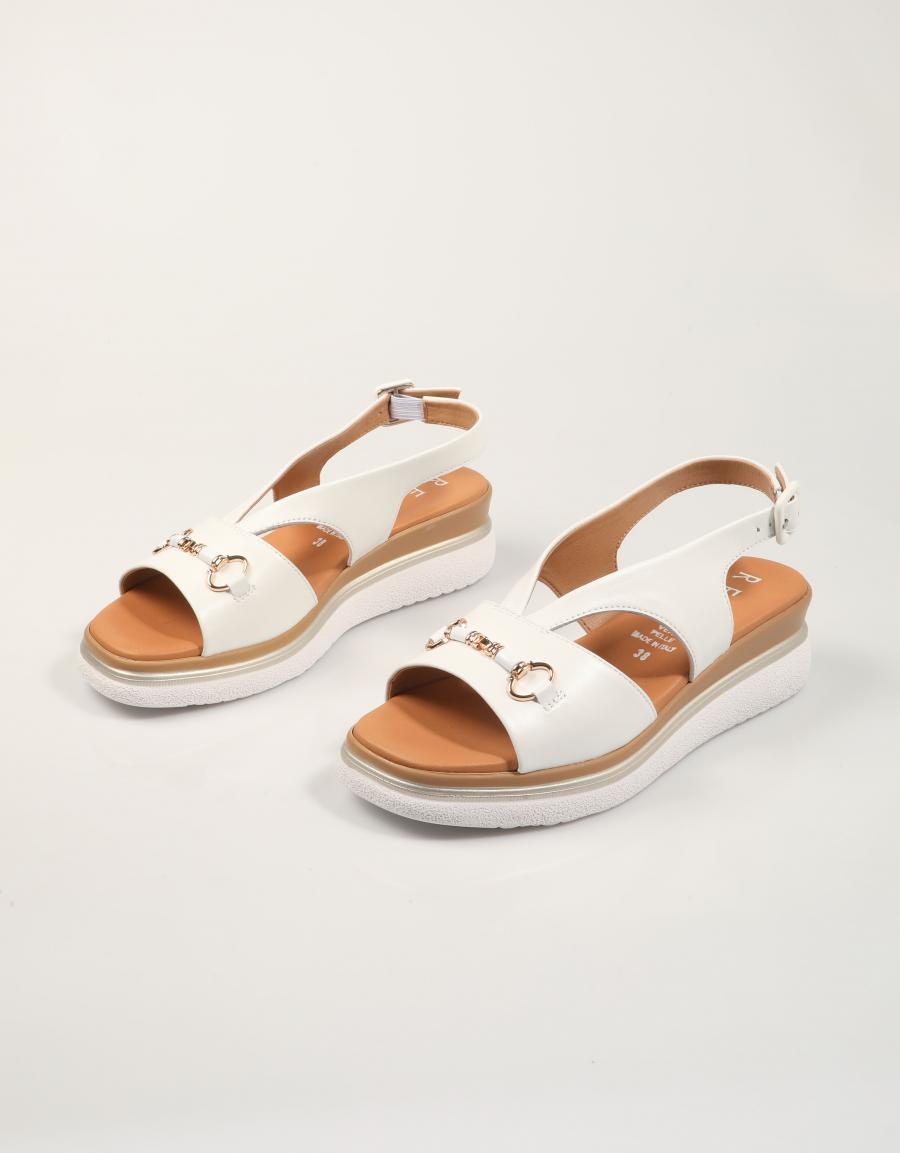 SANDALIAS LA REPO SANDALIA BLANCO en color Blanco