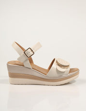 SANDALIAS LA REPO SANDALIA AVORIO en color Hielo