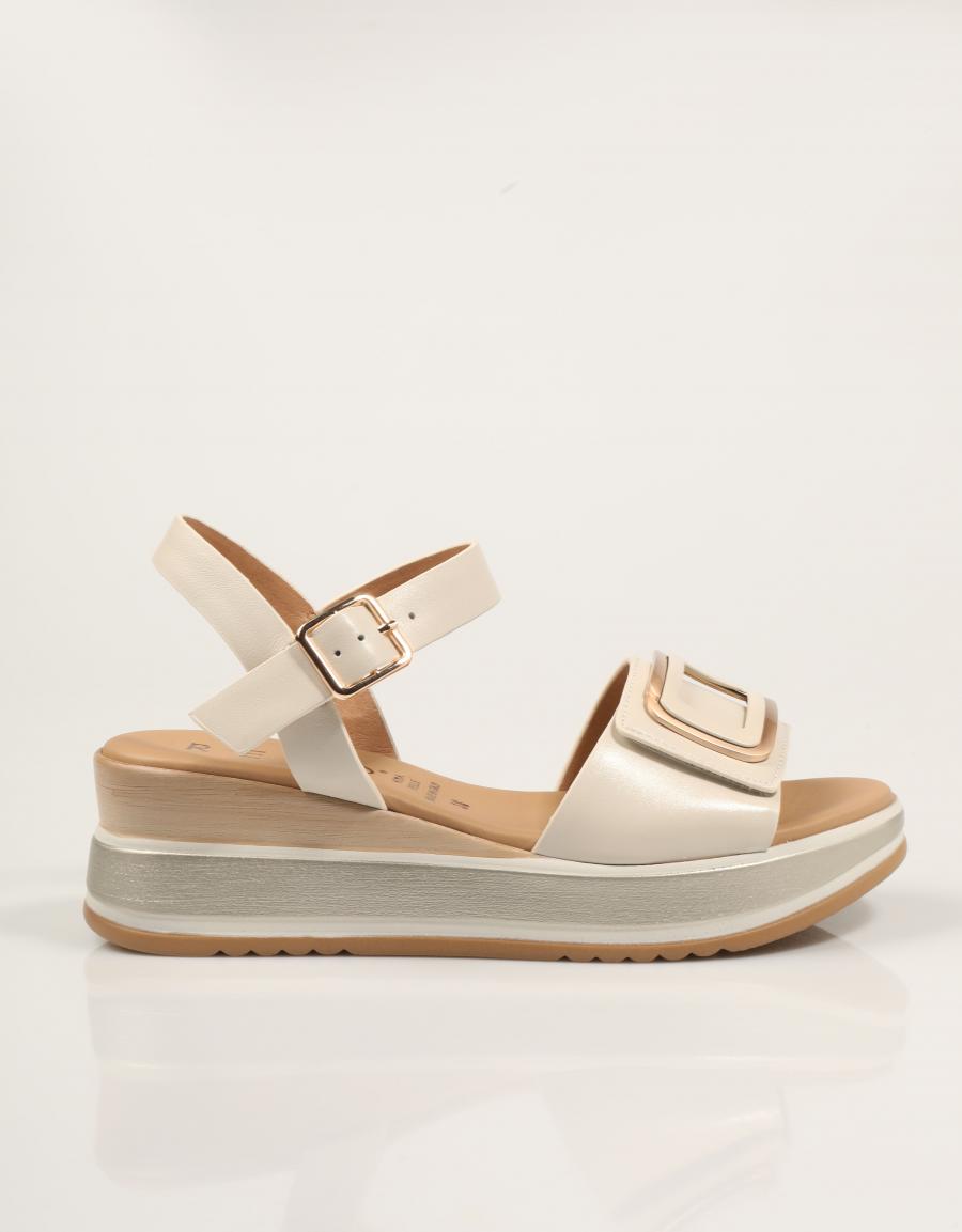 SANDALIAS LA REPO SANDALIA AVORIO en color Hielo