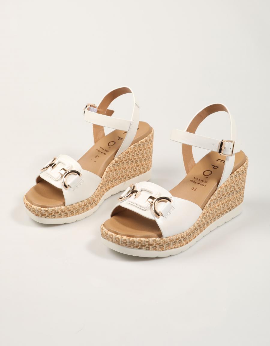 SANDALIAS LA REPO SANDALIA BIANCO en color Blanco