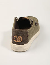 ZAPATOS SPORT DUDE WALLY BRAIDED en color Kaki