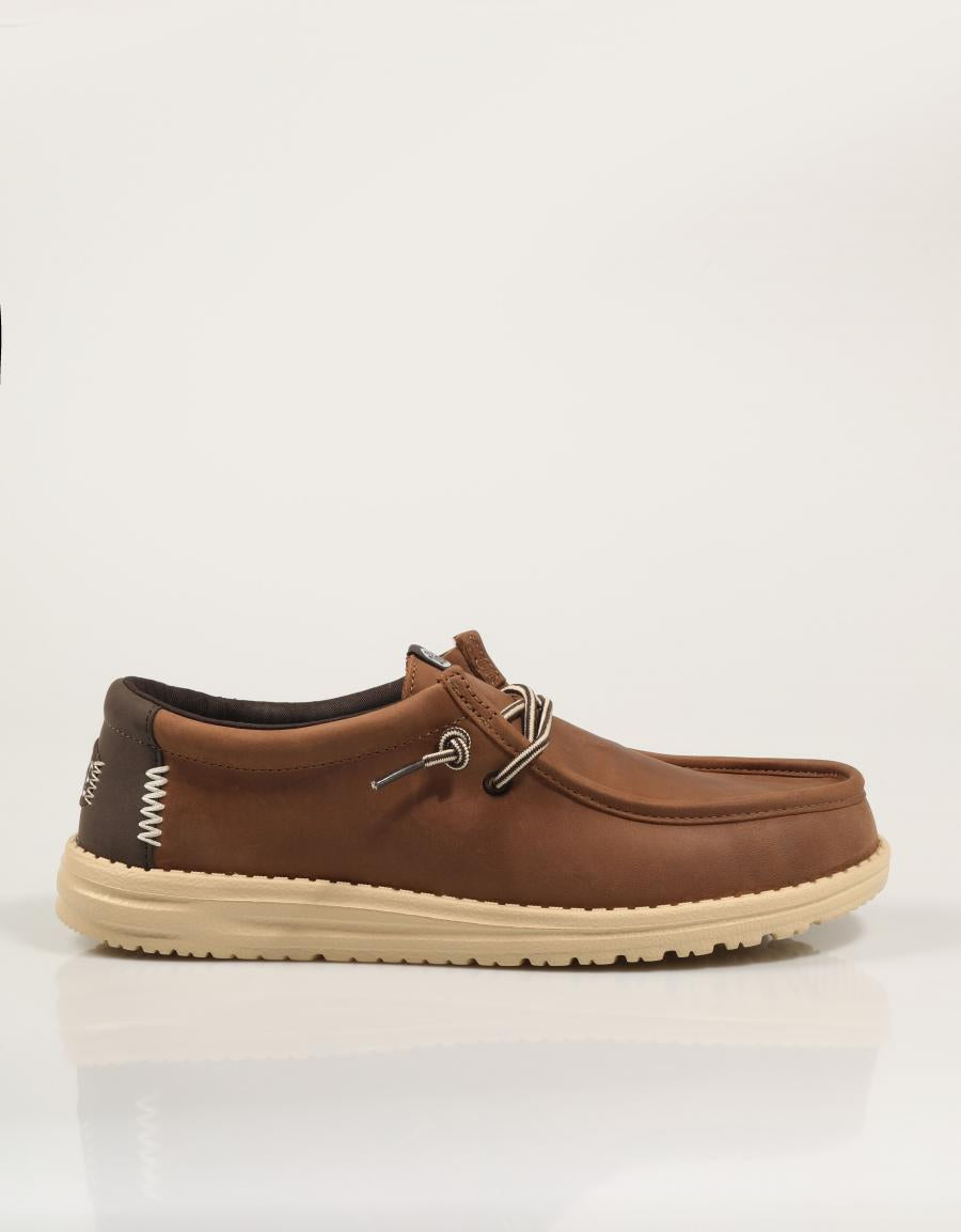 ZAPATOS DUDE WALLY FULL GRAIN LEATHER en color Marron
