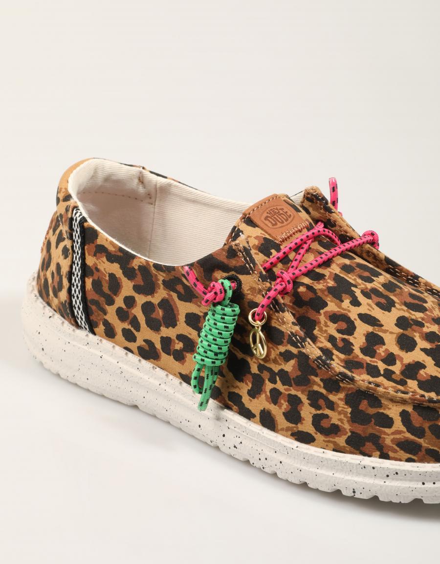 ZAPATOS SPORT DUDE WENDY GETAWAY LEOPARD HD45215 en color Multicolor