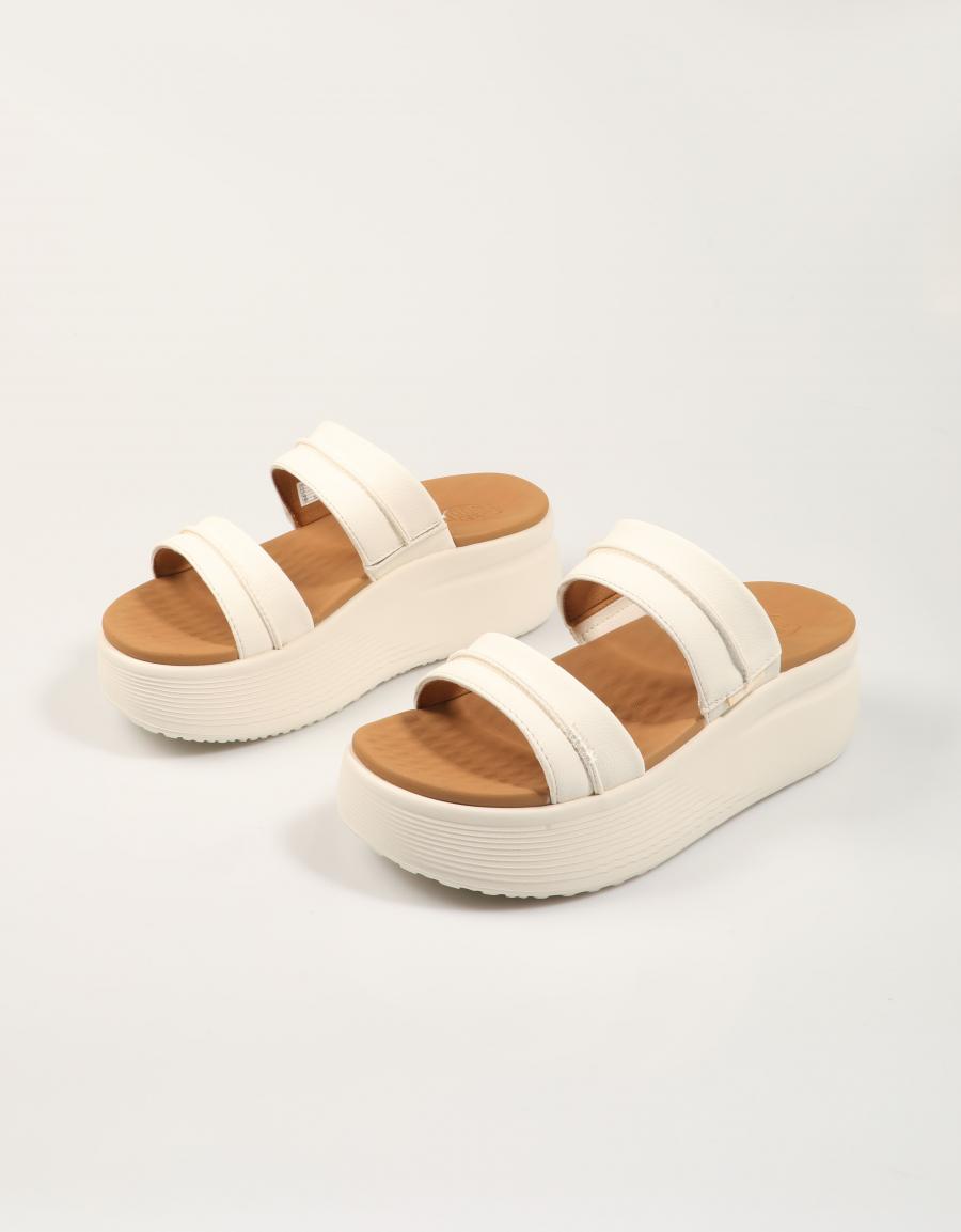 SANDALIAS DUDE AUSTIN SLIDE CLASSIC en color Blanco
