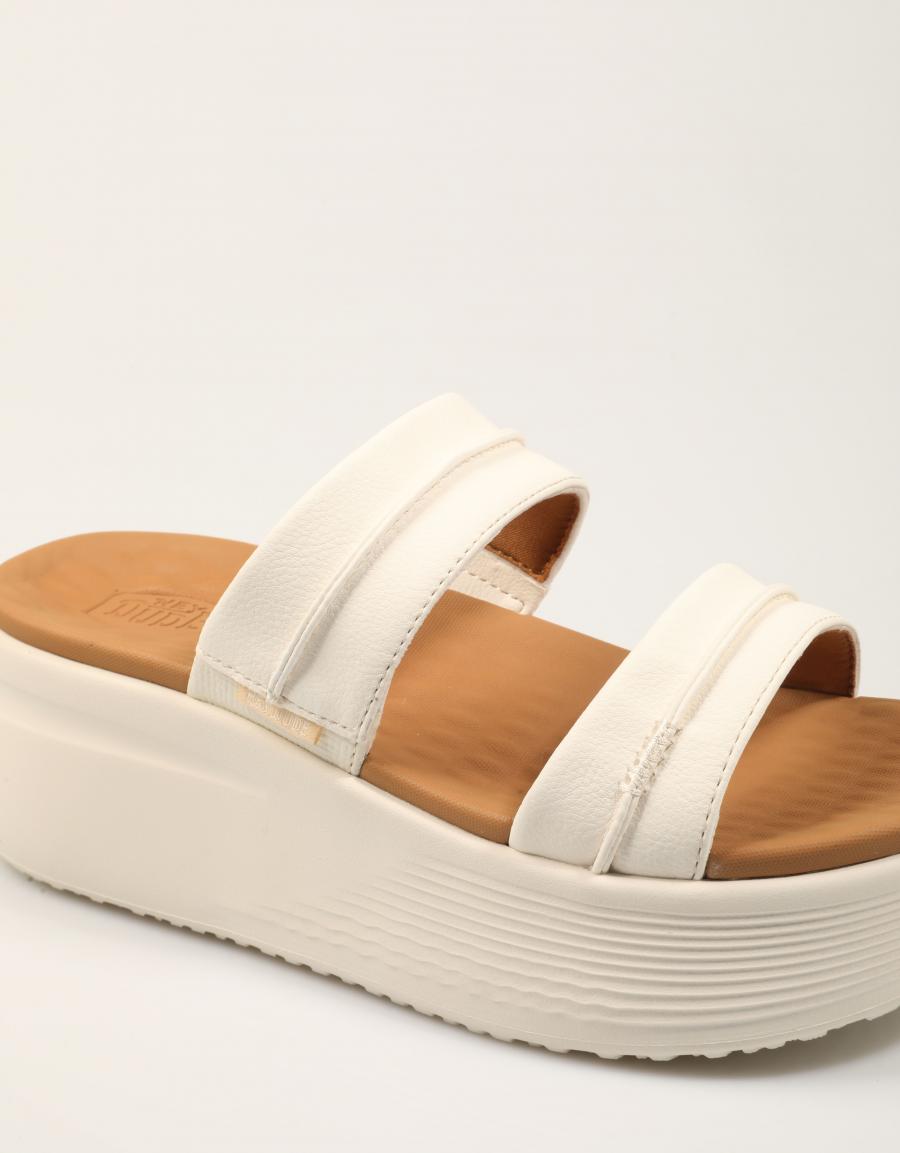 SANDALIAS DUDE AUSTIN SLIDE CLASSIC en color Blanco
