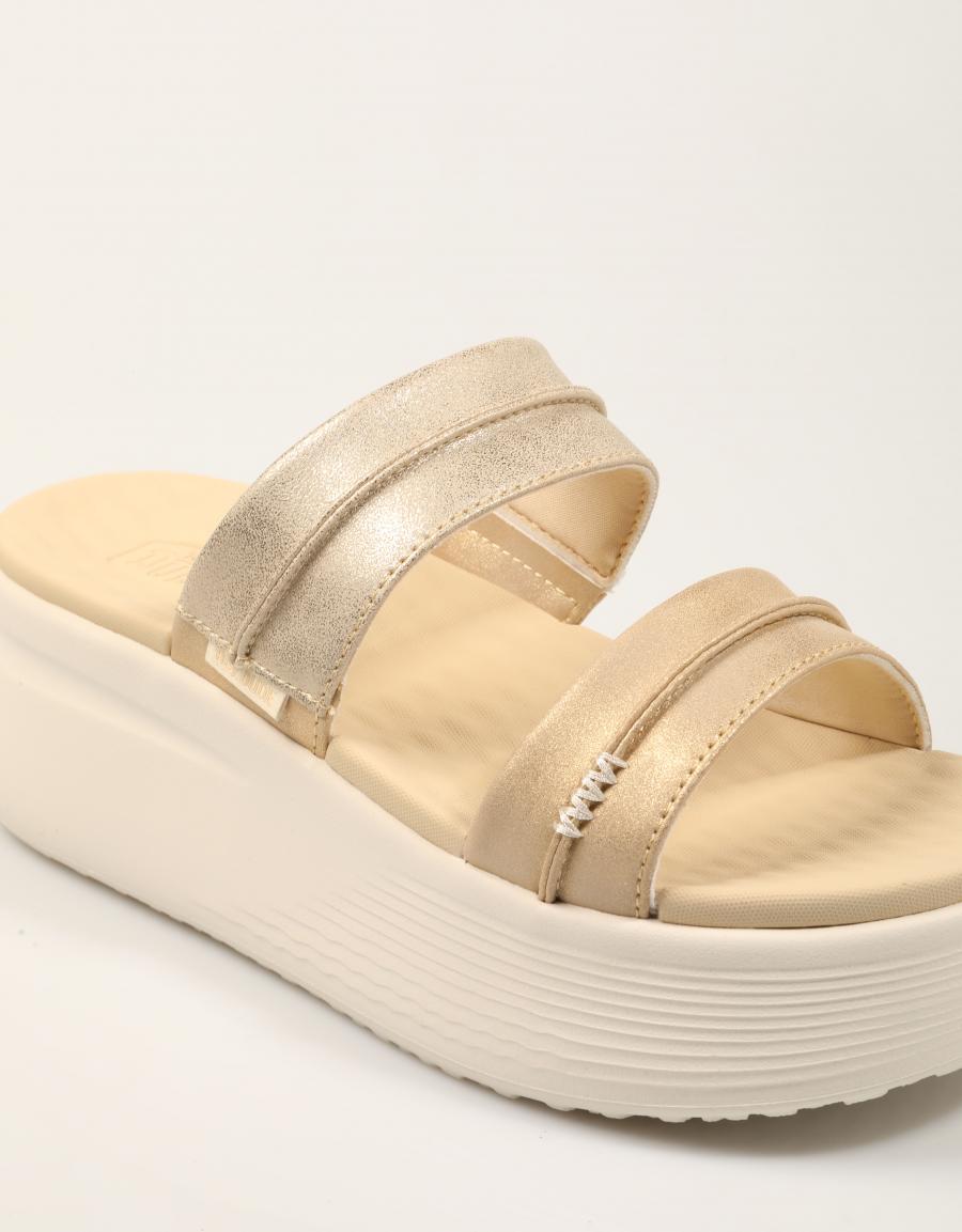 SANDALIAS DUDE AUSTIN SLIDE CLASSIC en color Oro