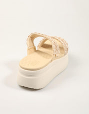 SANDALIAS DUDE AUSTIN SLIDE WOVEN en color Beige