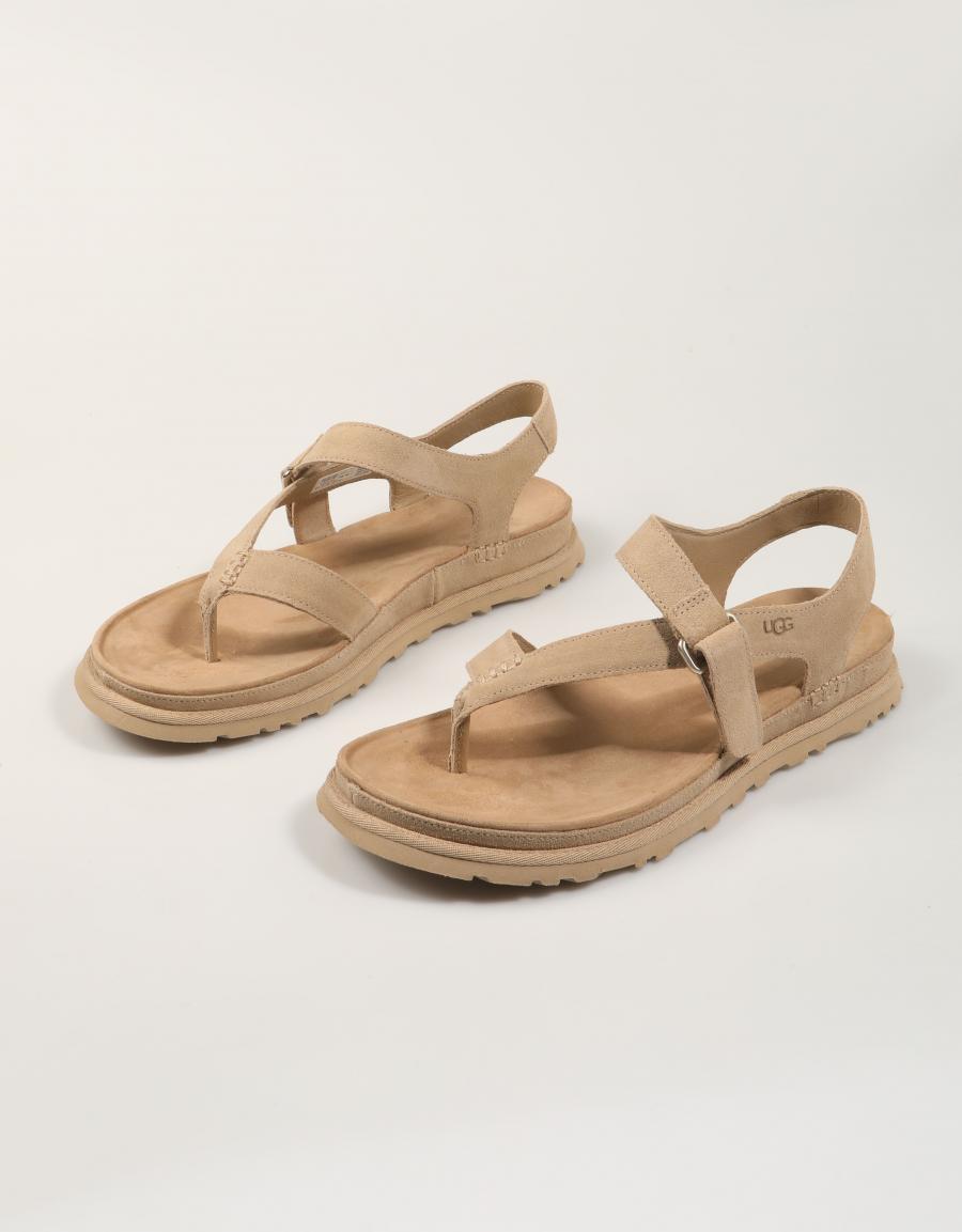 SANDALIAS UGG GOLDENGAZE TOE POST 1175134 en color Beige