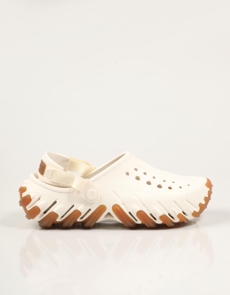 ZUECOS CROCS ECHO GUM CHALK 211675 en color Blanco