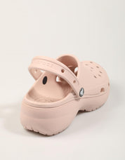 ZUECOS CROCS CLASSIC PLATFORM QUARTZ 206750 en color Rosa