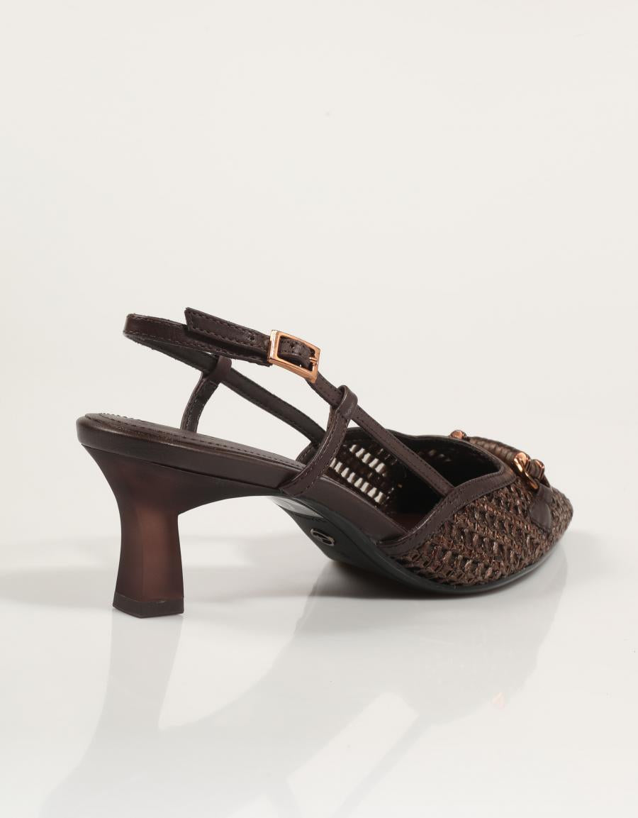 SANDALIAS TAMARIS SLIM BACK MOCCA  en color Marron