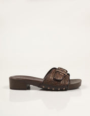 SANDALIAS TAMARIS PALA HEBILLA MOCCA en color Marron