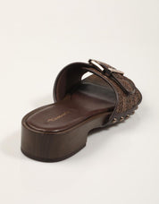 SANDALIAS TAMARIS PALA HEBILLA MOCCA en color Marron