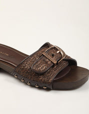 SANDALIAS TAMARIS PALA HEBILLA MOCCA en color Marron