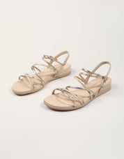 SANDALIAS TAMARIS SANDALIA TIRAS NUDE COMB en color Beige