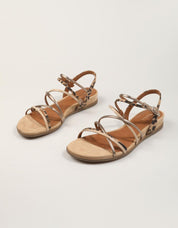 SANDALIAS TAMARIS SANDALIA TIRAS TAN COMB en color Cuero