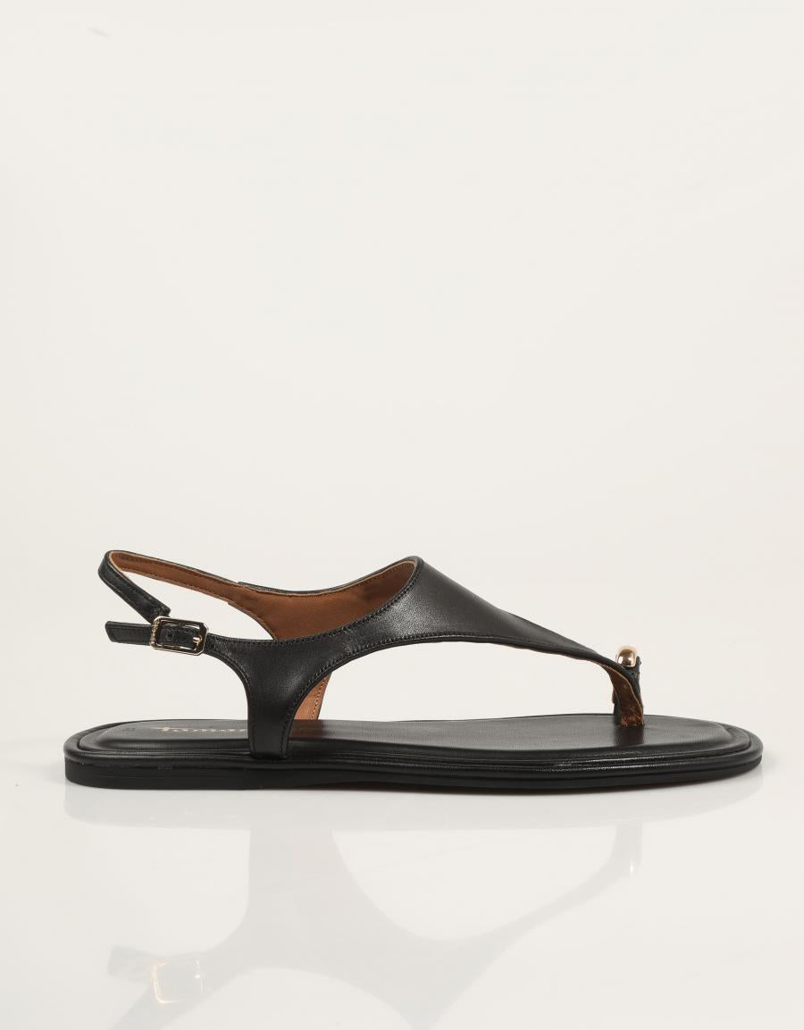 SANDALIAS TAMARIS SANDALIA DEDO BLACK en color Negro