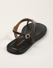 SANDALIAS TAMARIS SANDALIA DEDO BLACK en color Negro