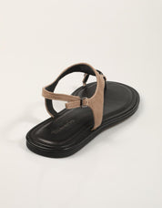 SANDALIAS TAMARIS SANDALIA DEDO TAUPE en color Taupe