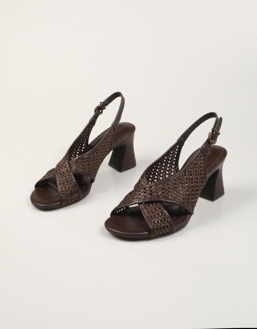 SANDALIAS TAMARIS SANDALIA RAFIA MOCCA en color Marron