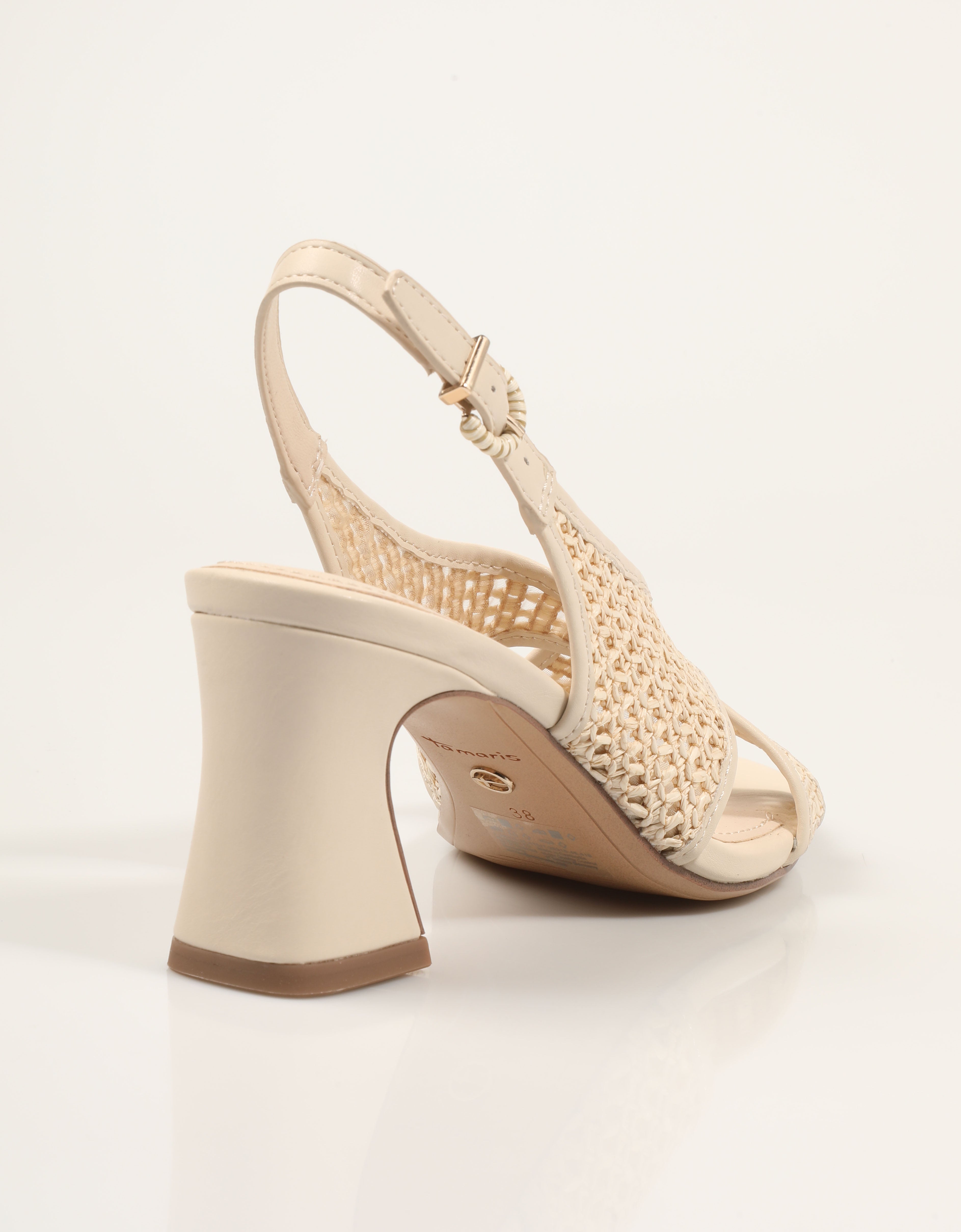 TAMARIS SANDALIA RAFIA IVORY 90485