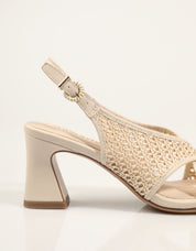 TAMARIS SANDALIA RAFIA IVORY 90485
