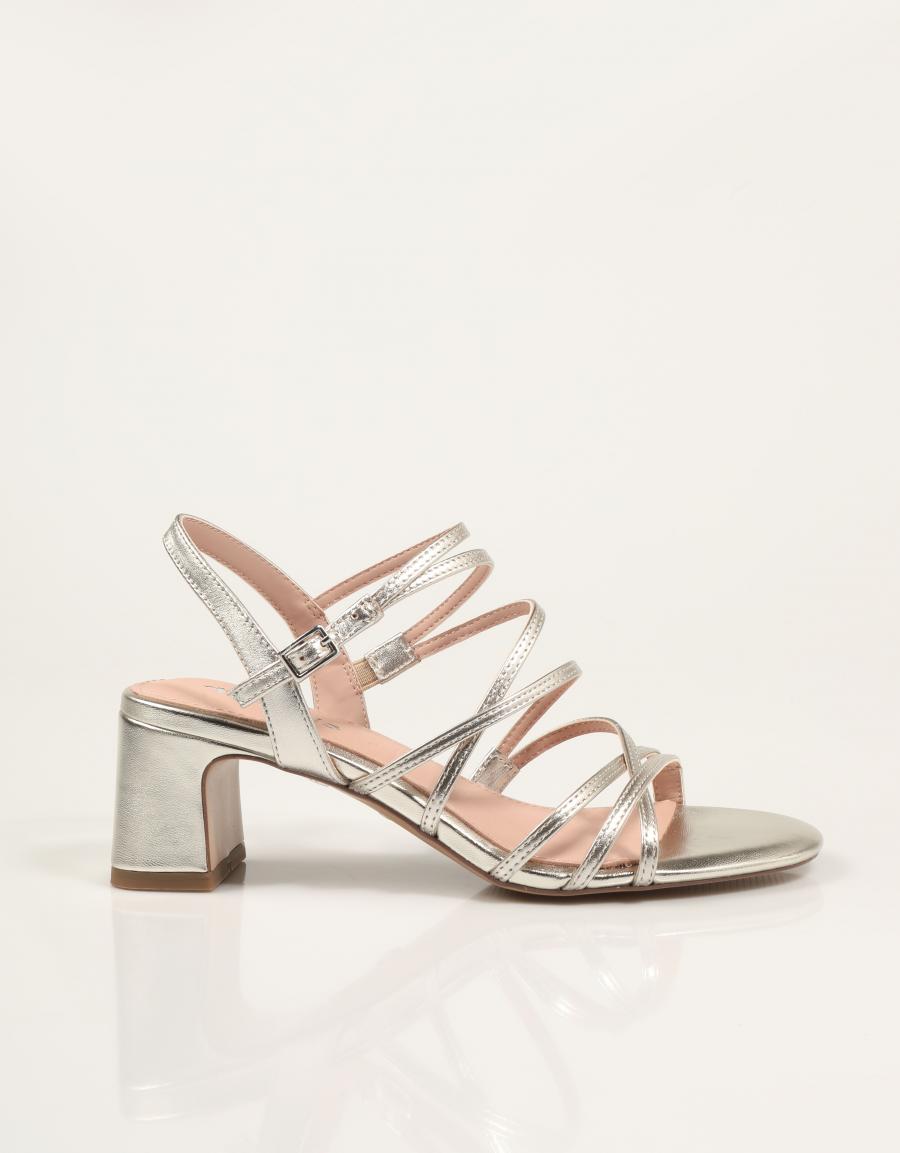 SANDALIAS TAMARIS SANDALIA TIRAS PLATINUM en color Platino