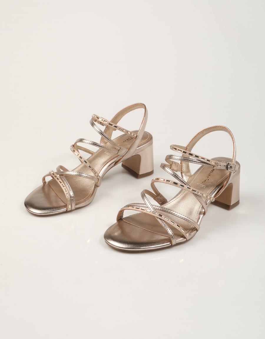 SANDALIAS TAMARIS SANDALIA TIRAS L.GOLD en color Oro