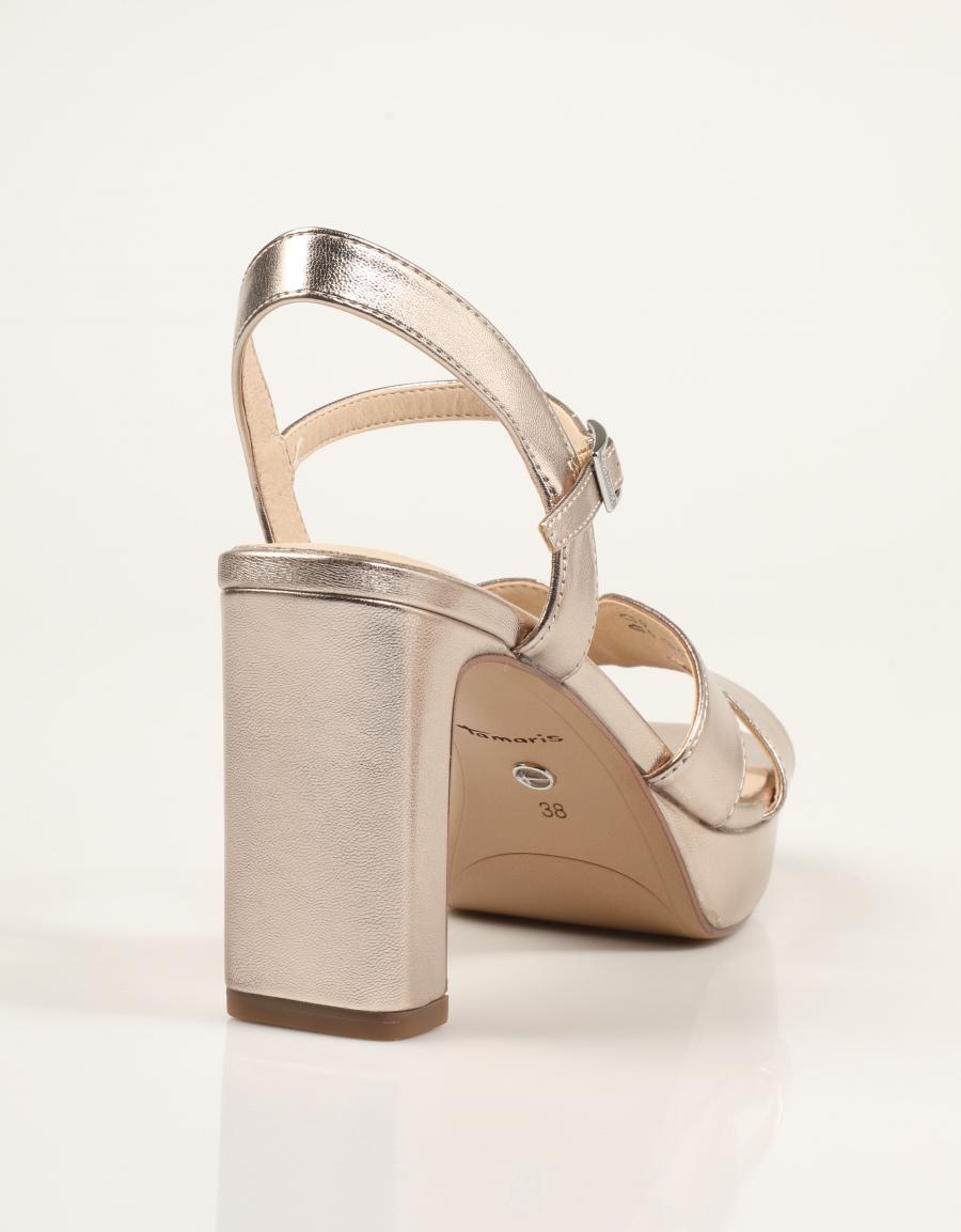 SANDALIAS TAMARIS SANDALIA CRUCR L.GOLD en color Oro