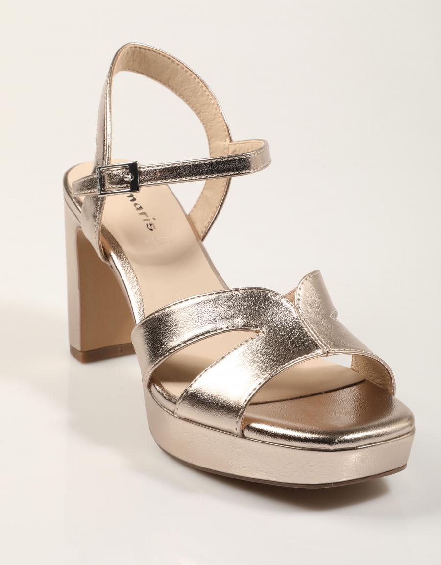 SANDALIAS TAMARIS SANDALIA CRUCR L.GOLD en color Oro