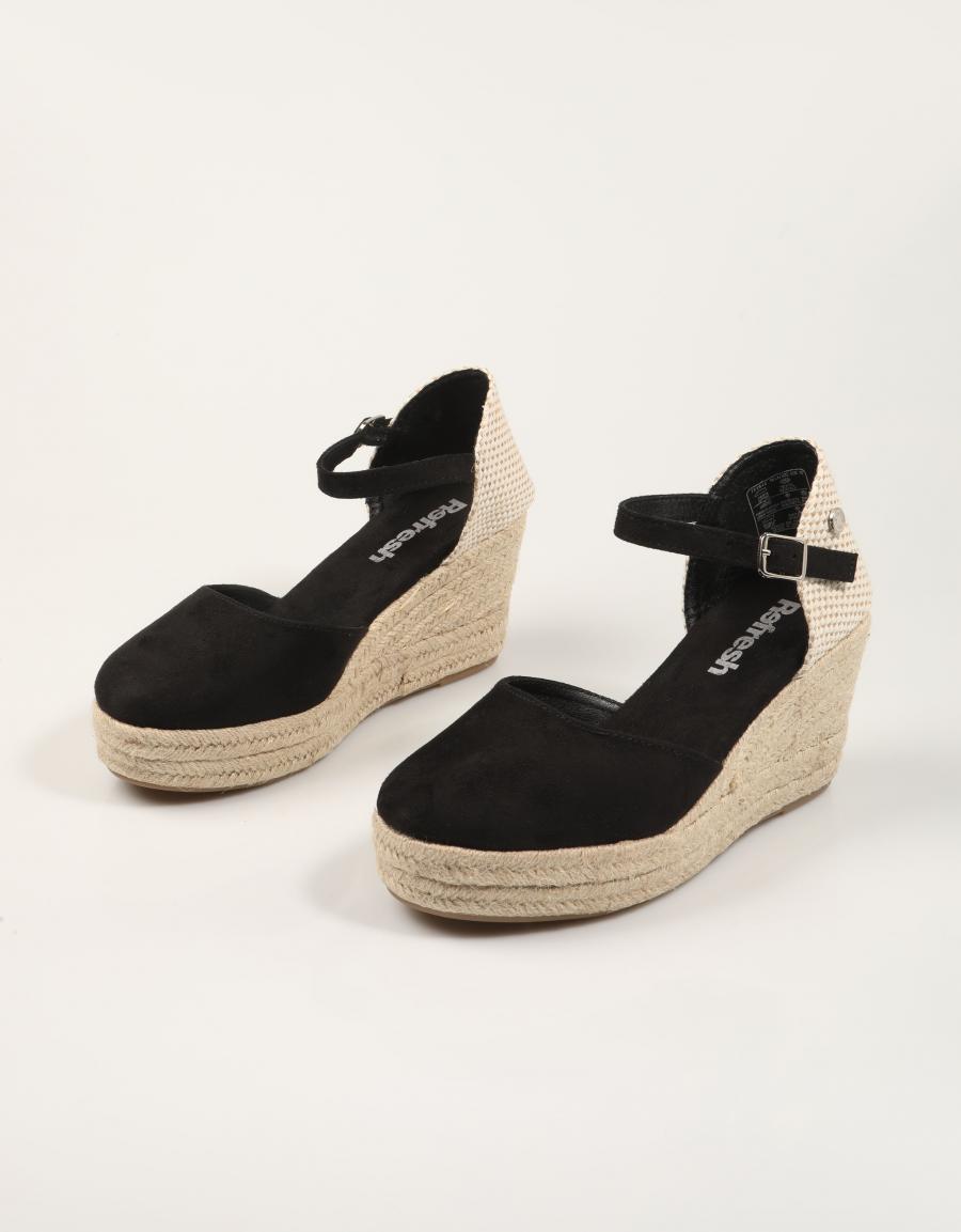 SANDALIAS REFRESH VALENCIANA NEGRO 172644 en color Negro