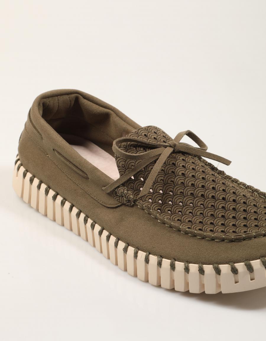 ZAPATOS ILSE TULIP 3488 DEEP OLIVE en color Kaki