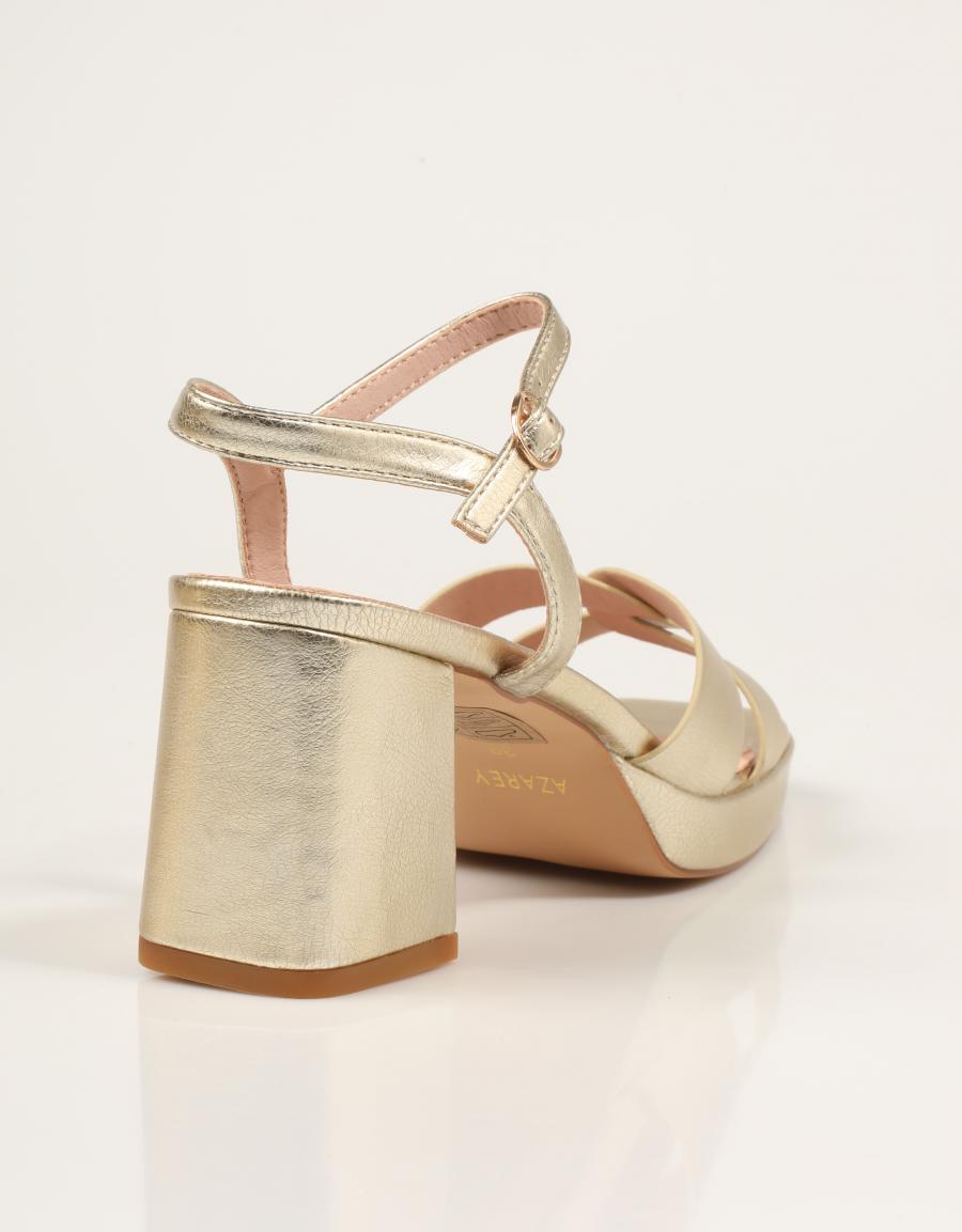 SANDALIAS AZAREY SANDALIA GOLD en color Oro