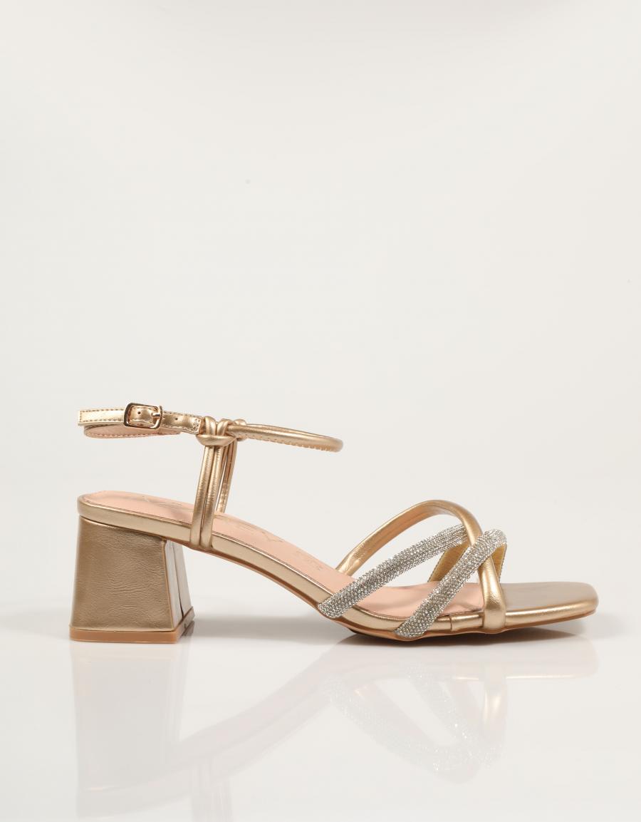 SANDALIAS AZAREY SANDALIA GOLD en color Oro