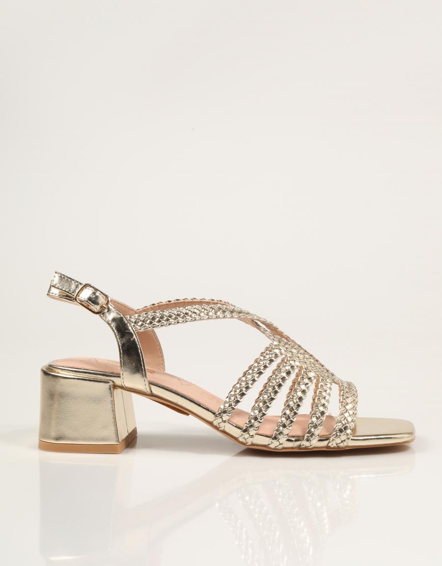 SANDALIAS AZAREY SANDALIA GOLD en color Oro