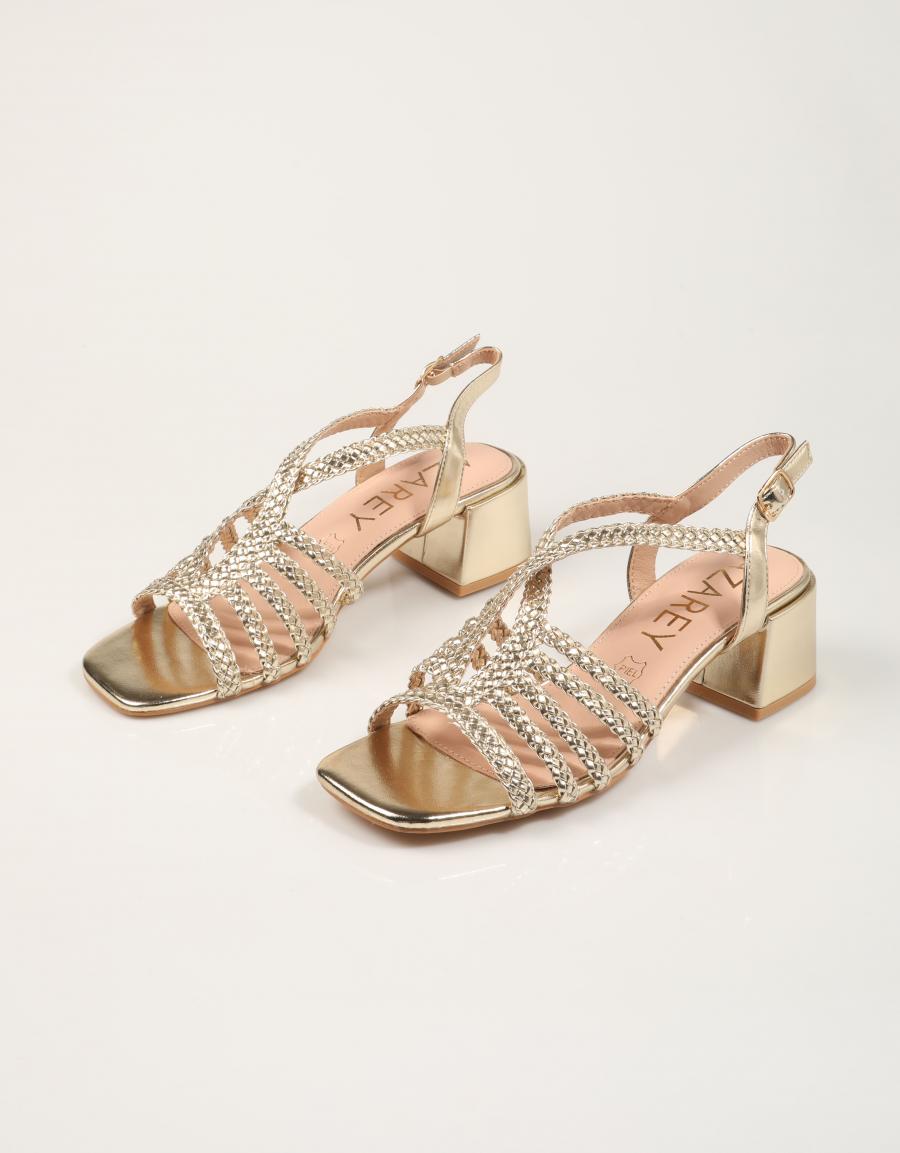 SANDALIAS AZAREY SANDALIA GOLD en color Oro