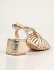 SANDALIAS AZAREY SANDALIA GOLD en color Oro