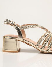 SANDALIAS AZAREY SANDALIA GOLD en color Oro