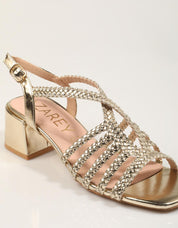 SANDALIAS AZAREY SANDALIA GOLD en color Oro