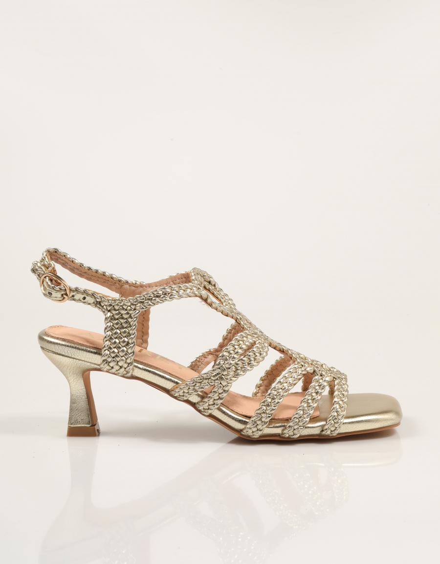 SANDALIAS AZAREY SANDALIA GOLD en color Oro