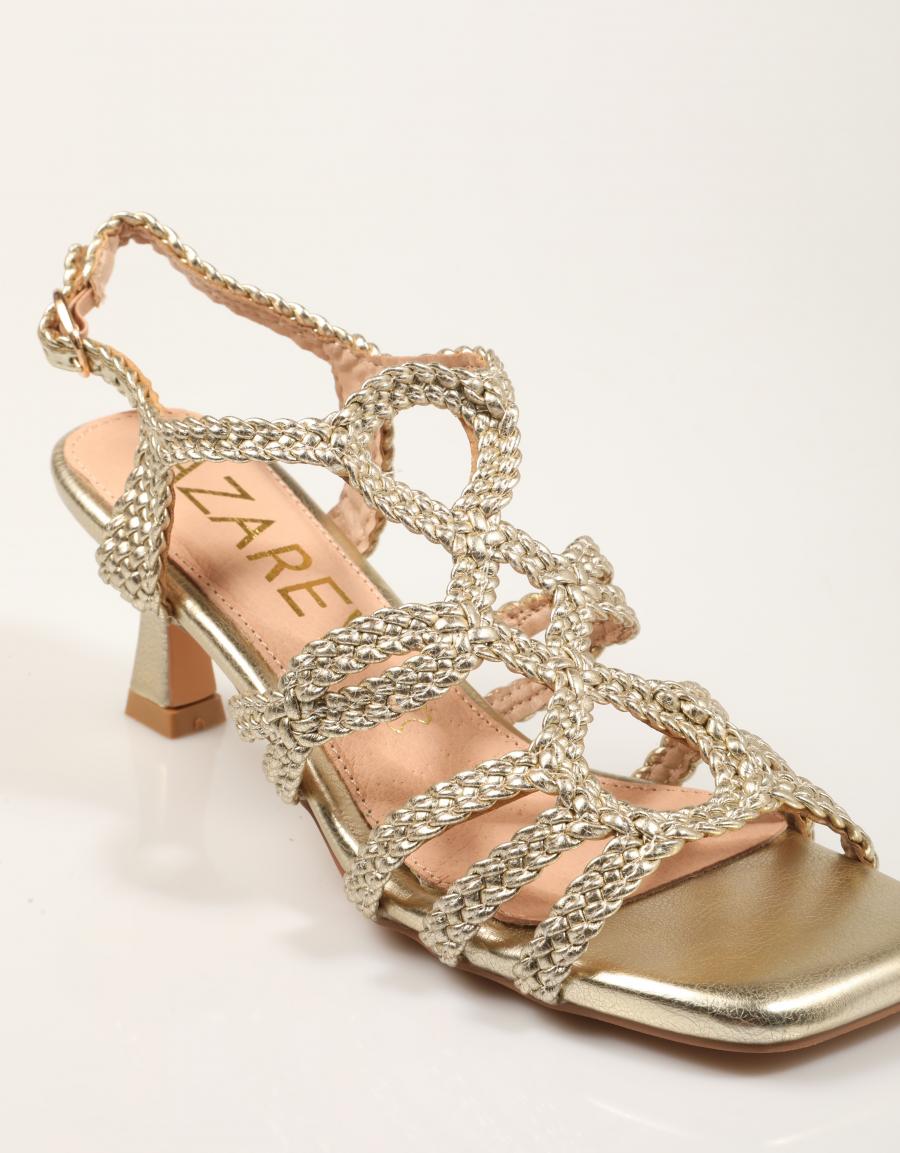 SANDALIAS AZAREY SANDALIA GOLD en color Oro