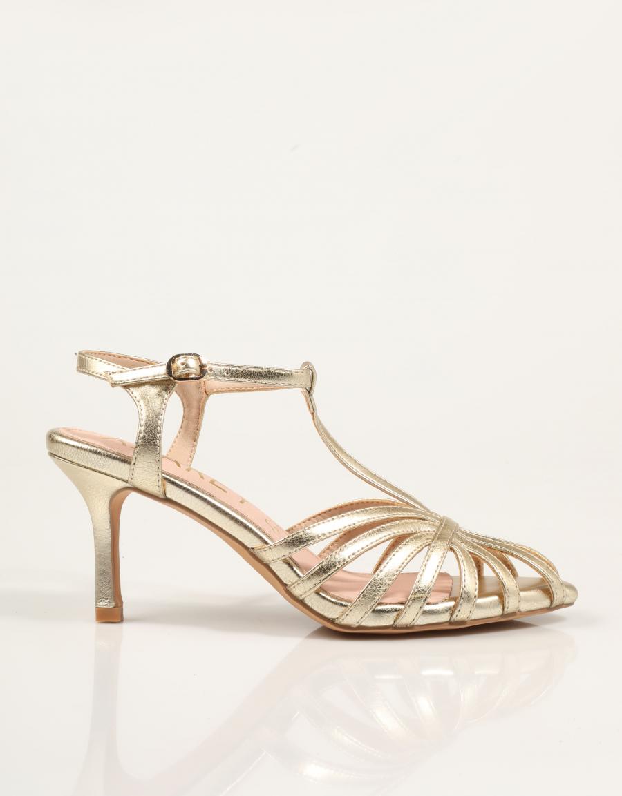 SANDALIAS AZAREY SANDALIA GOLD en color Oro