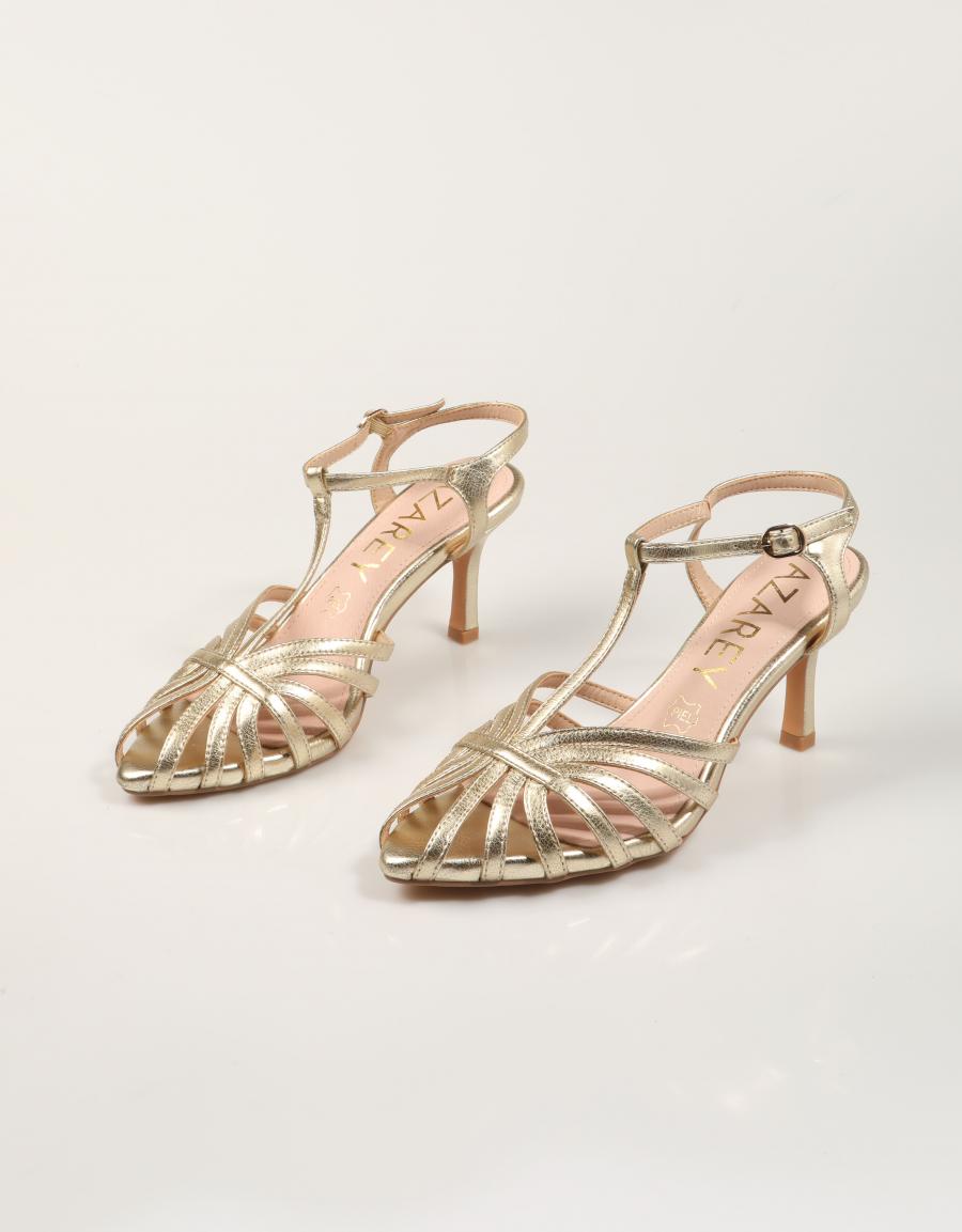 SANDALIAS AZAREY SANDALIA GOLD en color Oro