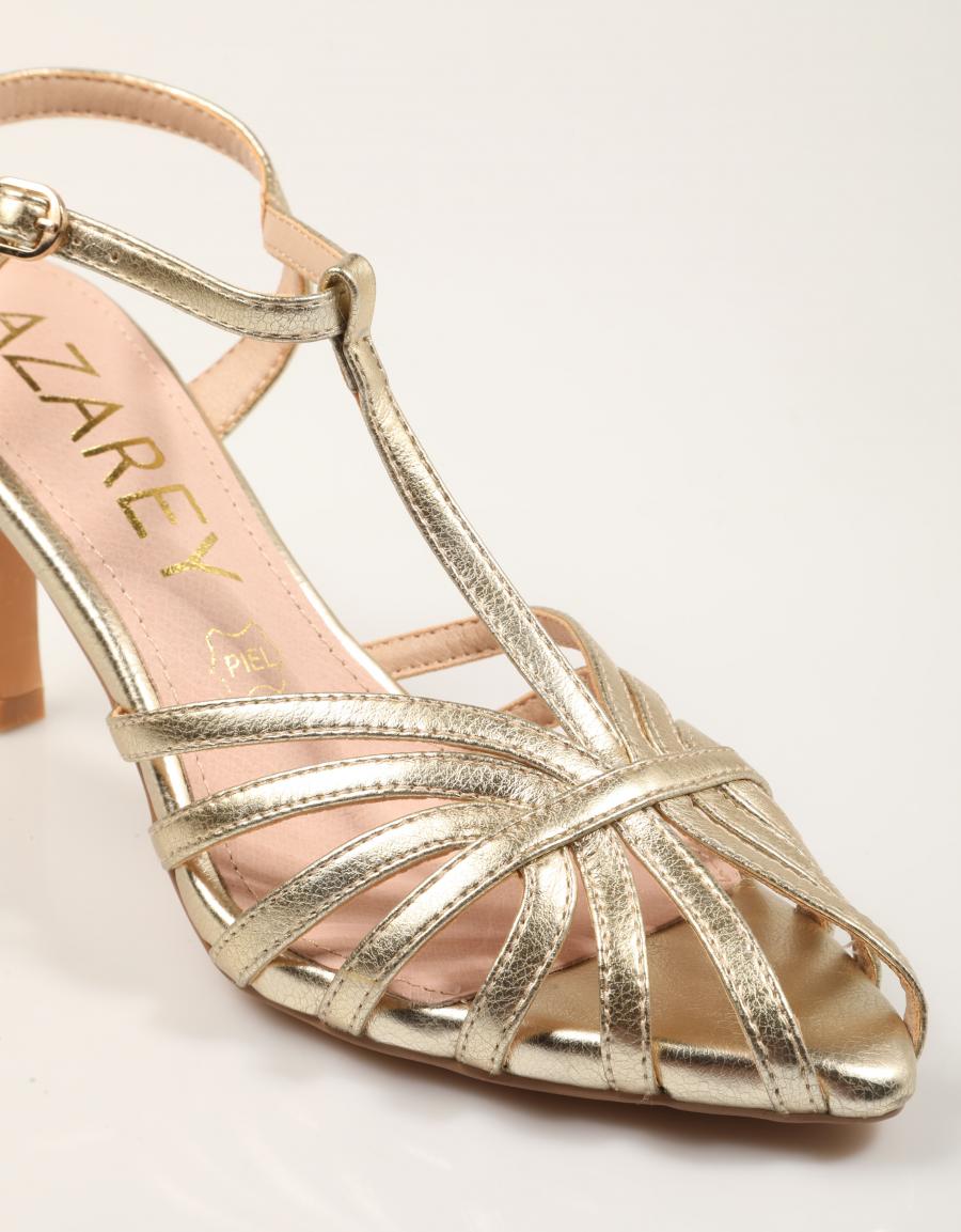 SANDALIAS AZAREY SANDALIA GOLD en color Oro