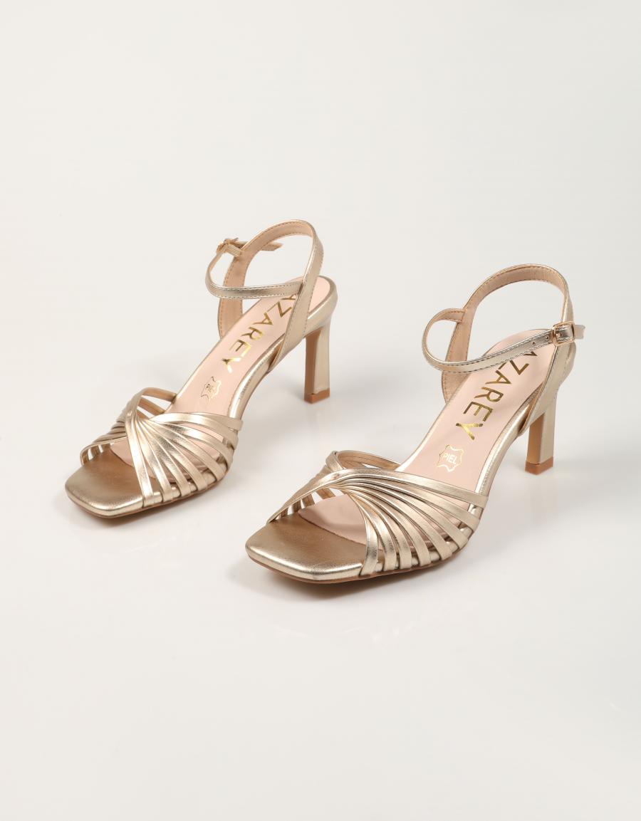 SANDALIAS AZAREY SANDALIA GOLD en color Oro