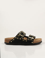 SANDALIAS BIRKENSTOCK ARIZONA RIBET BLACK 1030348 en color Negro