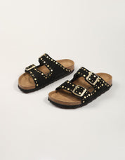 SANDALIAS BIRKENSTOCK ARIZONA RIBET BLACK 1030348 en color Negro
