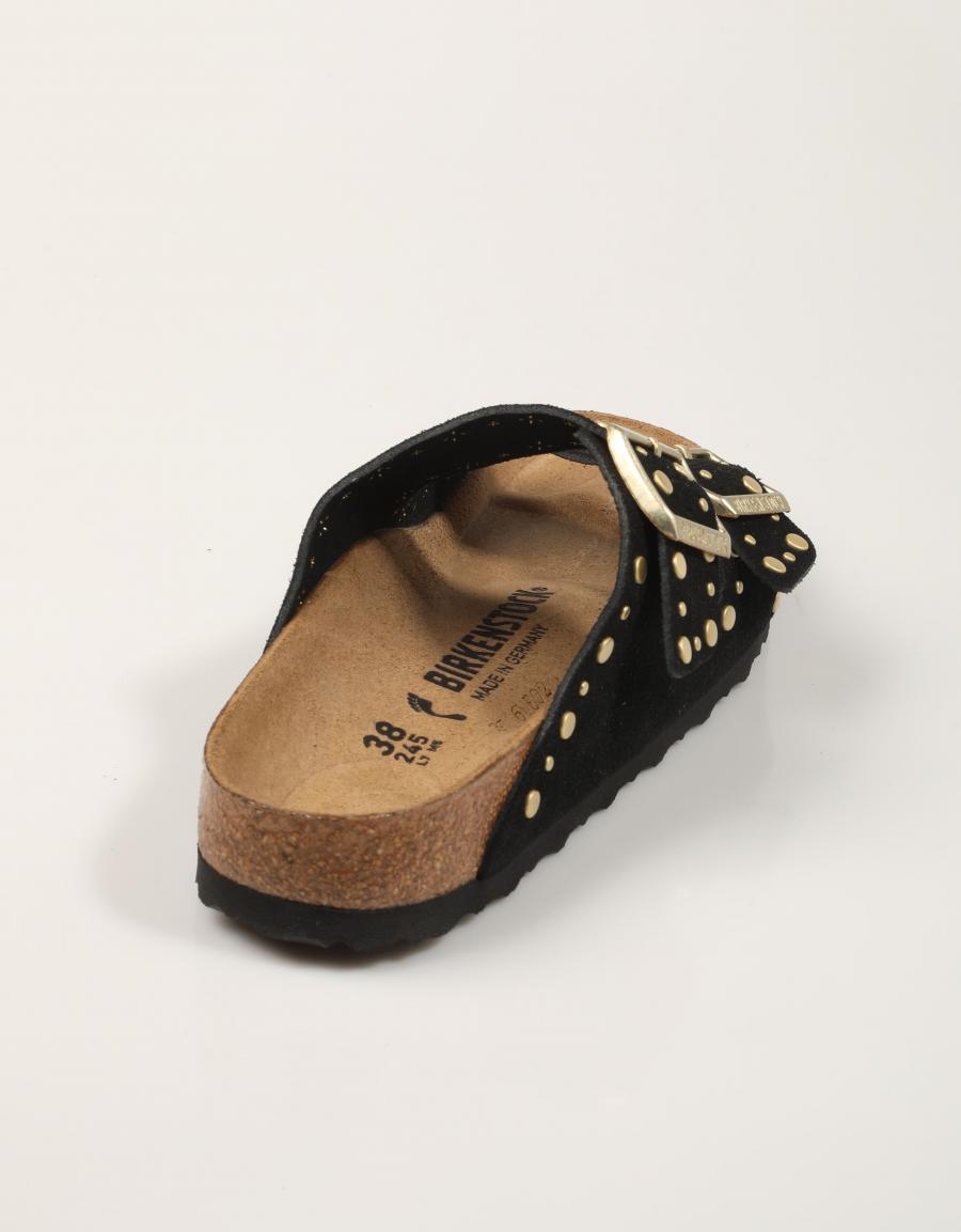 SANDALIAS BIRKENSTOCK ARIZONA RIBET BLACK 1030348 en color Negro