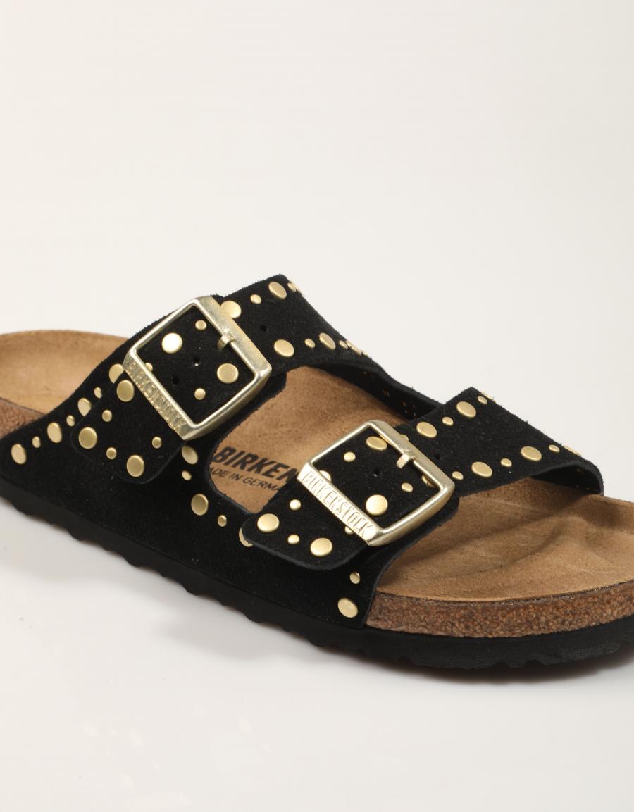 SANDALIAS BIRKENSTOCK ARIZONA RIBET BLACK 1030348 en color Negro